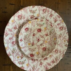 Set of 3 Copeland Spode “Rosebud Chintz” Bread, Salad and Bowl Floral Multicolor
